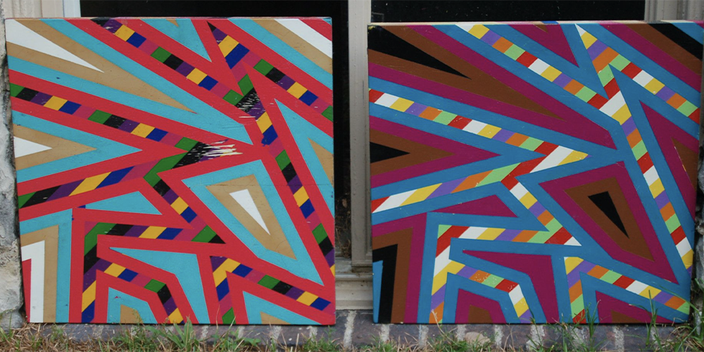 An image of a painting entitled A Day at the Races and a painting entitled A Night at the Opera