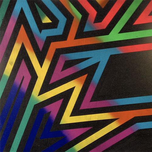 An image of a painting entitled Cosmic Bowling