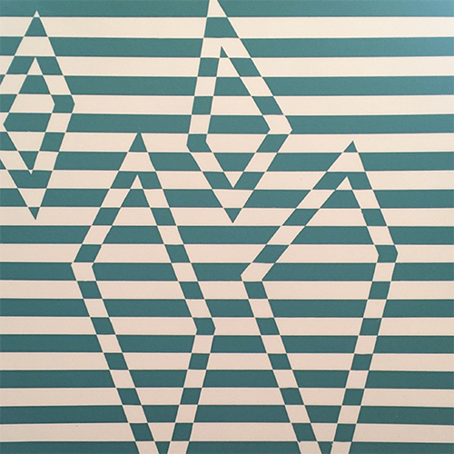 An image of a painting entitled Four Little Diamonds